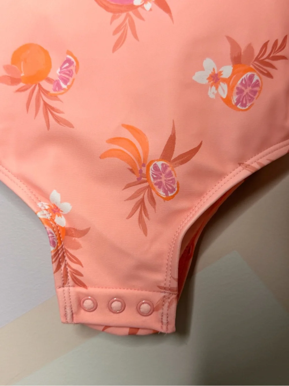 OshKosh B'gosh Peach Toddler Floral Romper